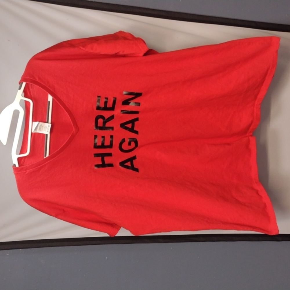 HERE AGAIN red tee